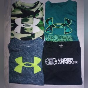 Like New Youth Med Under Armour Loose Dri Fit T-shirts Set Of 4